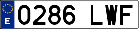Trailer License Plate